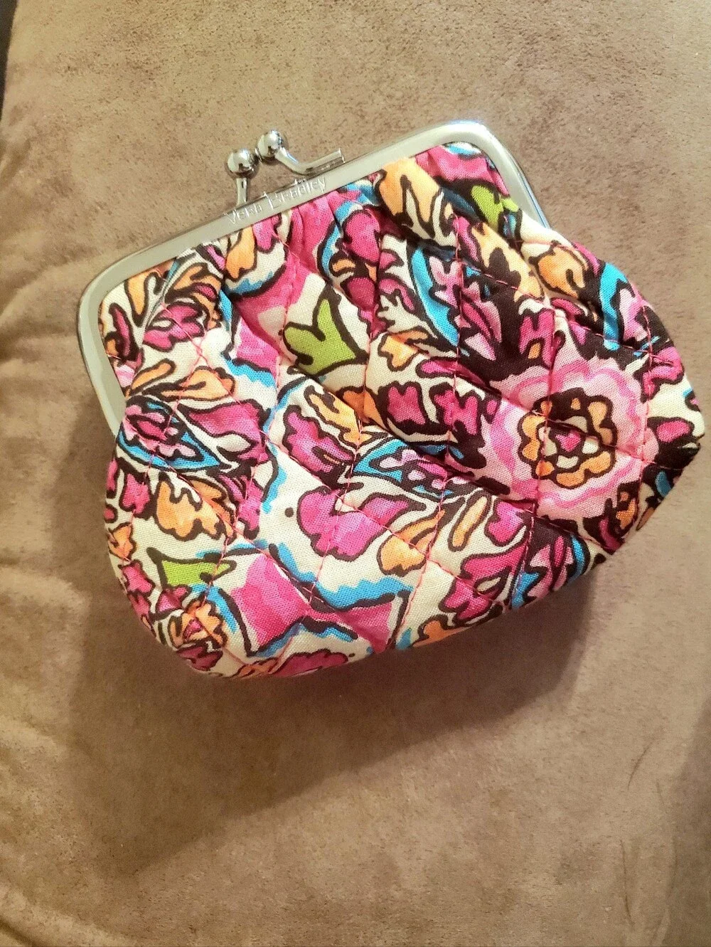 Vera Bradley Sunburst Floral Kisslock Coin Purse - Picture 3 of 9